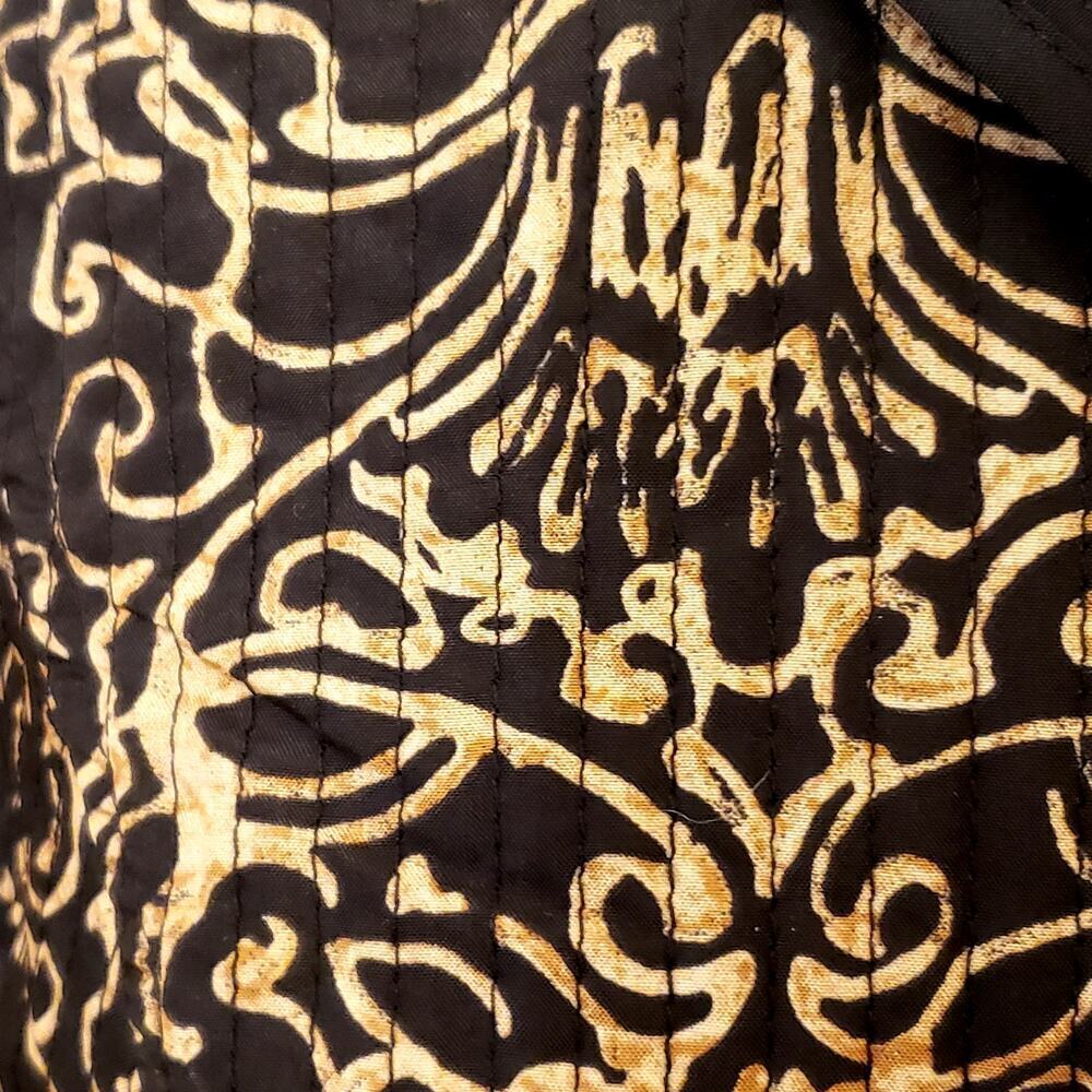 Catherine's Quilted Lightweight Open Jacket in Black & Gold | Size 14/16W | NWT - Picture 6 of 10